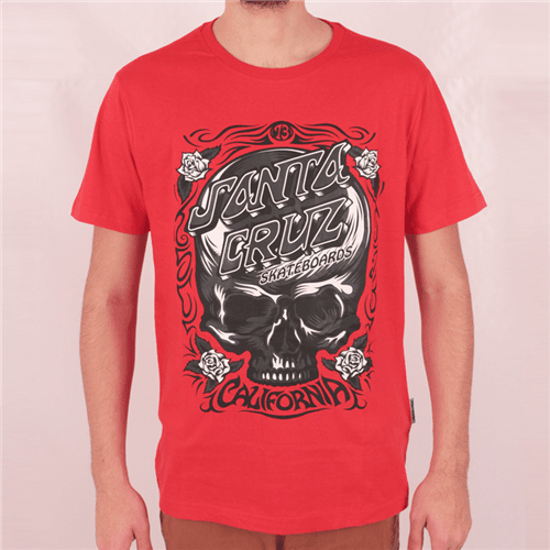 Camiseta Santa Cruz Skull Dot Vermelho P