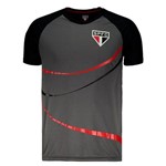 Camiseta São Paulo Diamond Preta e Chumbo - Spr - Spr