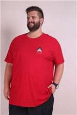 Camiseta Silk Triangulos Plus Size Vermelho P