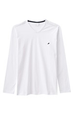 Camiseta Slim Decote V Enfim Branco - G