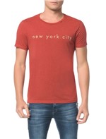 Camiseta Slim Estampa New York City - P