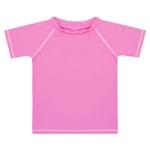 Camiseta Surfista para Bebê em Lycra FPS 50 Pink - Dedeka