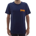 Camiseta Thrasher Flame Basic Navy (P)