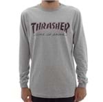 Camiseta Thrasher X Independent M/L Time To Grind Mescla (P)