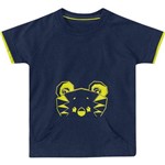 Camiseta Tigor T. Tigre Bolso Bebê Menino Azul