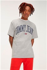 Camiseta Tommy Hilfiger Collegiate Cinza Tam. P
