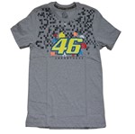 Camiseta Valentino Rossi 46 Infantil Tam. 12 Cinza