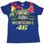 Camiseta Valentino Rossi 46 Infantil Tam. M Azul