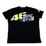 Camiseta Valentino Rossi 46 Tam. M Preta