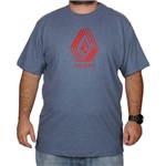 Camiseta Volcom Cycle Stone Tamanho Especial - Azul - 2G