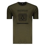 Camiseta Volcom Silk ID Verde Militar