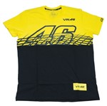 Camiseta Vr 46 Tam. M Amarelo com Preto