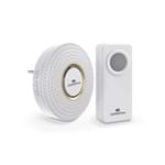 Campainha Wireless Sem Fio Branca Bivolt Comfort Door 100mts