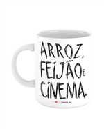 Caneca Arroz Feijão e Cinema