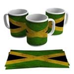 Caneca Bandeira Jamaica Reggae Bob Marley Porcelana Países