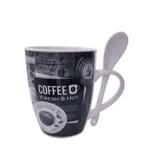 Caneca Coffe Fresh com Colher Cerâmica 370ML - 31753