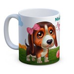 Caneca Personalizada Porcelana Coleção Pet - Beagle Compress