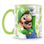 Caneca Personalizada Porcelana Super Mario (Luigi)