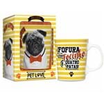 Caneca Porcelana Premium - Pets Pug
