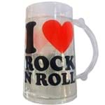 Caneco de Chopp com Gel Térmico I Love Rock And Roll