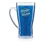 Caneco de Chopp Gel Azul Cerveja Gelada Ludi