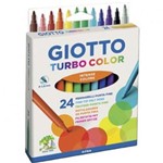 Caneta para Colorir 24 Cores Giotto Turbo Color