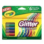 Canetinha Hidrográfica com Glitter 6cores Crayola