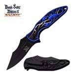 Canivete Fosfatizado Escorpião Azul Dark Side