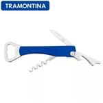 Canivete Inox Abridor/Saca-Rolha Azul Garçom - Tramontina