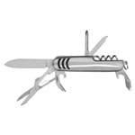 Canivete Inox Multifunção com Estojo - 7 Funções