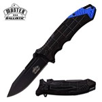 Canivete Master Usa com Abertura Assistida, Talas em Abs e Alumínio Anodizado Azul Master Cutlery