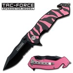 Canivete Serrilhado Tala Pink Camo Master Cutlery