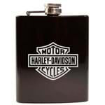 Cantil Porta Bebidas de Bolso Harley Davidson Preto 180ml