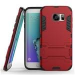 Capa Armadura Hibrida Kickstand para Samsung Galaxy S7 Edge-Vermelha