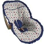 Capa Bebe Conforto Estrelas Vermelha e Azul - Soninho de Bebê