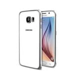 Capa Bumper Baseus Beauty em Alumínio para Samsung Galaxy S6-Prata