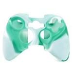 Capa Case Protetora de Silicone Gel para Controle Xbox 360 Camuflada Verde e Branco Feir Fr-314m