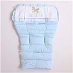 Capa de Bebê Conforto Dupla Face Cavalinho - Azul - Leobaby