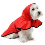 Capa de Chuva Vermelha Pet - Futon Dog P