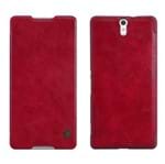 Capa Flip Cover Nillkin Qin para Sony Xperia C5 Ultra-Vermelha