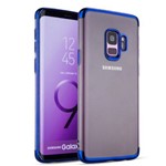 Capa Flix Slim Borda Azul Luxo P/ Galaxy S9 Plus 6,2 Polegadas