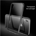 Capa Iphone Xs Max Baseus See-through Glass + Pelicula de Vidro - Case Transparente com Borda Preta