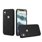 Capa Leather Slim Preta Motorola One - Gorila Shield