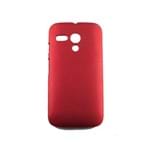 Capa Motorola Moto G Pc Emborrachado Vermelho - Idea