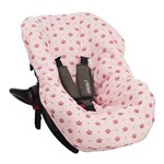 Capa para Bebê Conforto Coroa Rosa