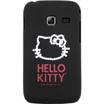 Capa para Celular Galaxy Y Duos Hello Kitty Cristais Policarbonato Preta - Case Mix