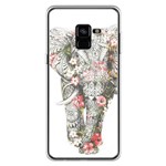 Capa para Galaxy A8 2018- Elefante Floral