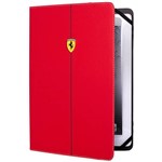 Capa para IPad/Tablet Universal Scuderia Ferrari Couro/Microfobra Vermelha - IKase