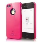 Capa para IPhone 4 de Plástico Brilhante Rosa