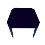 Capa para Mesa Plástica em Napa Impermeável 70 Cm X 70 Cm Cor Azul Kit com 5 Unidades